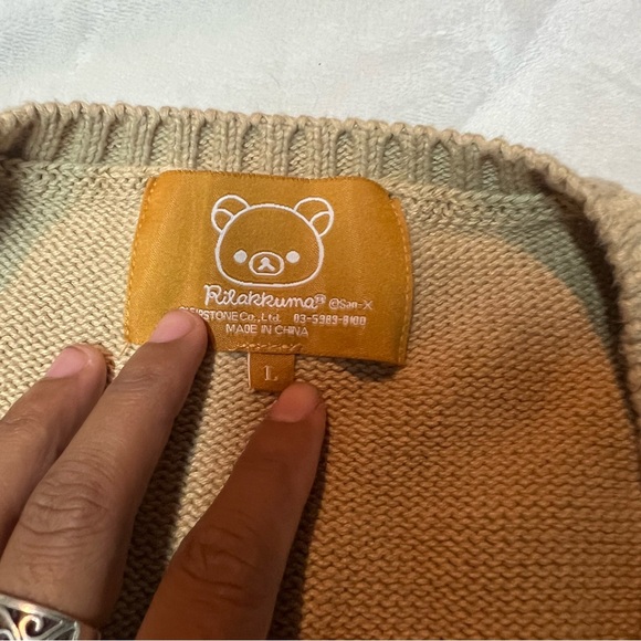 ❌San-X Rilakkuma Sweater Vest Tan - Picture 4 of 4